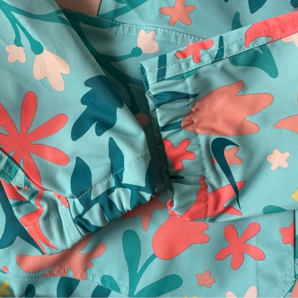 Nike Sportswear Jacket water Repel Floral Printed 1/4 Zip Kangaroo pocket L - Picture 10 of 14
